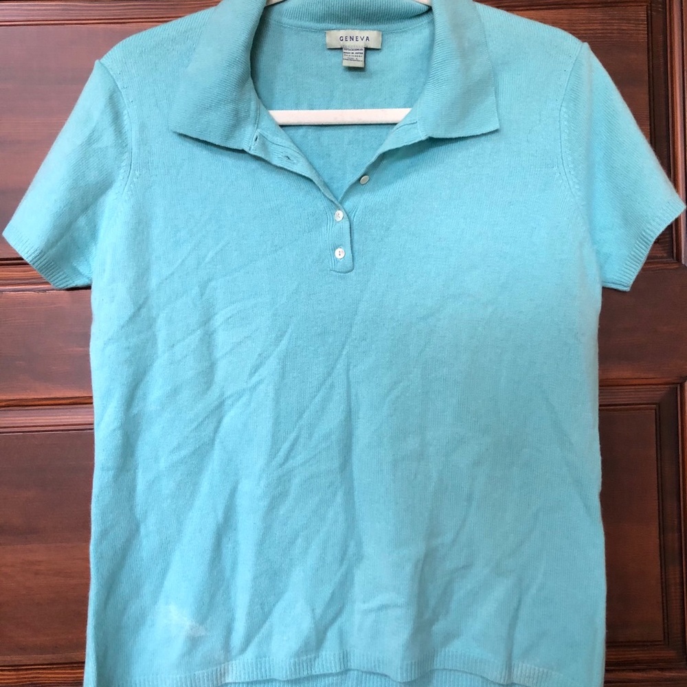 Geneva cashmere polo